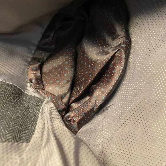 Michael Kors Gray Herringbone Suit Jacket Blazer Sport Coat - Picture 9 of 13